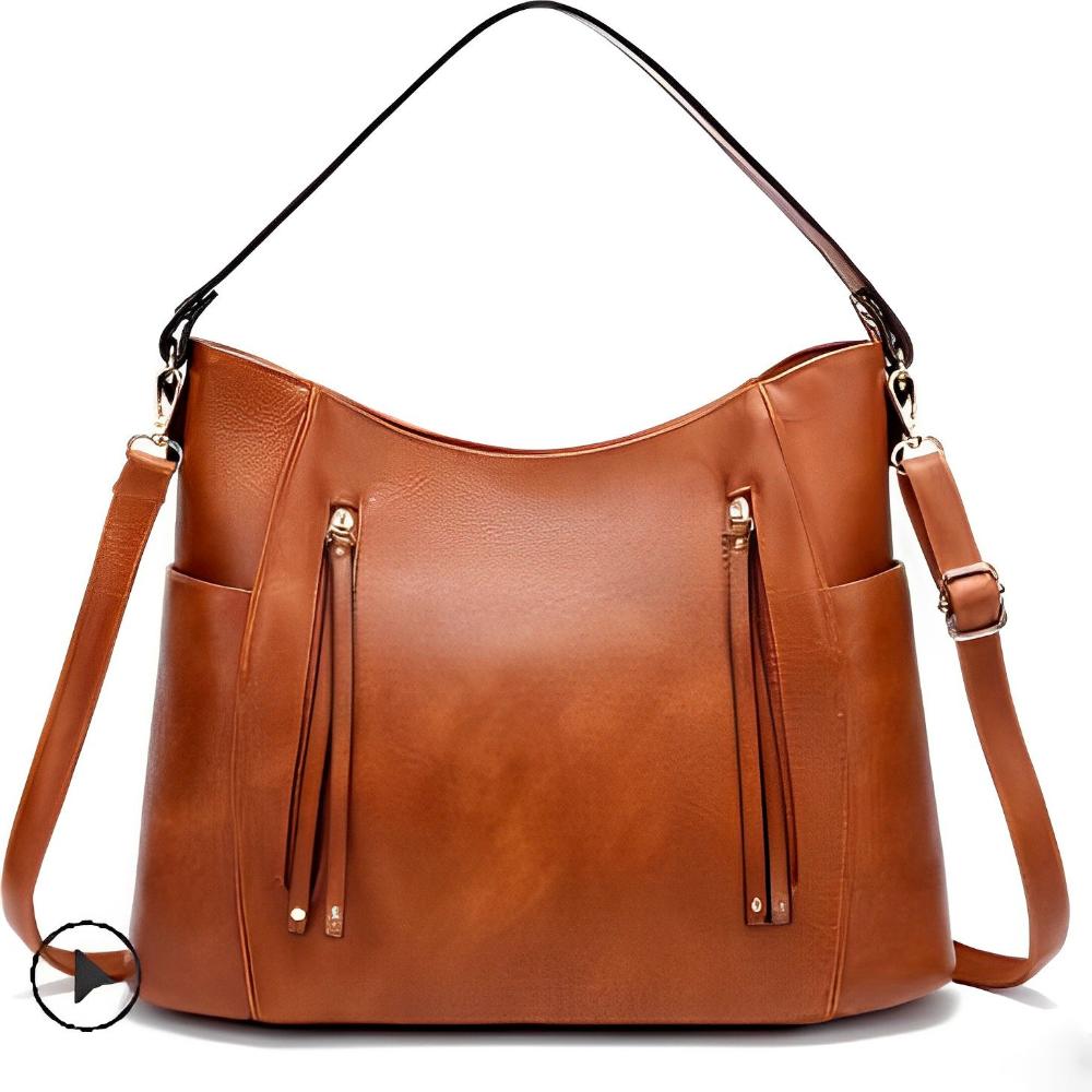 Annette – Vintage Leder Schultertasche