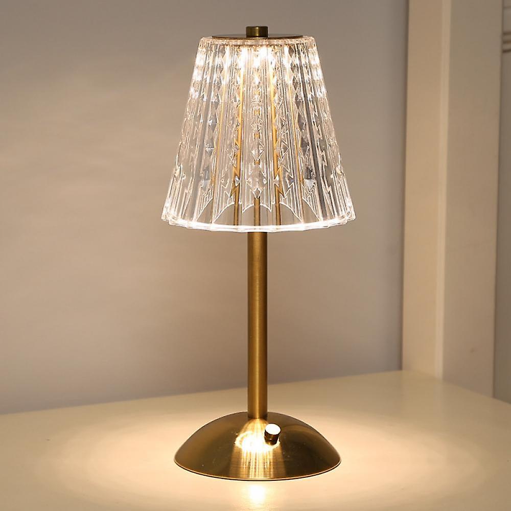 Pharos Goldene Kristallen Tischlampe