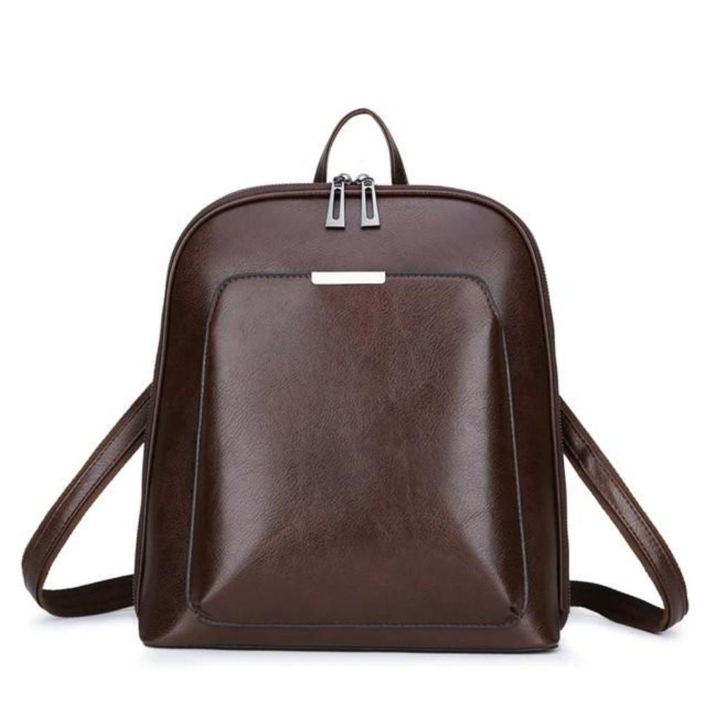 Saskia - Klassischer Doppelreißverschluss-Rucksack