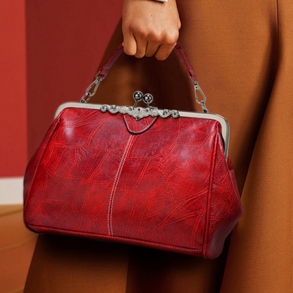 Heidrun – Vintage Kussverschluss Handtasche