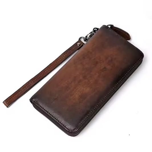 Annalena – RFID Leder Reißverschluss Clutch