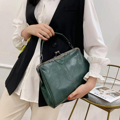 Heidrun – Vintage Kussverschluss Handtasche