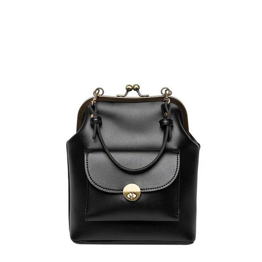 Margarete – Vintage Kussverschluss Schultertasche